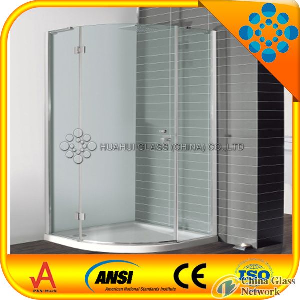 curved glass shower screens with BS6206 and EN12150 certificates